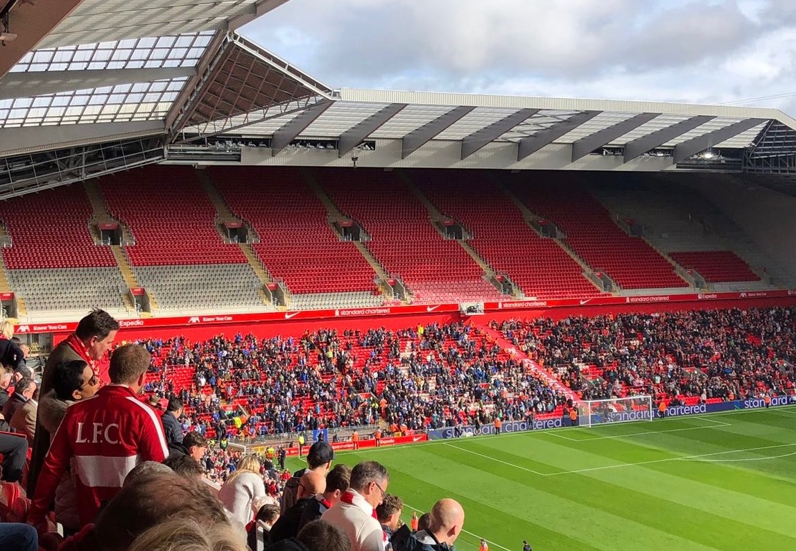 Liverpool opens Anfield stand for the Man United derby
