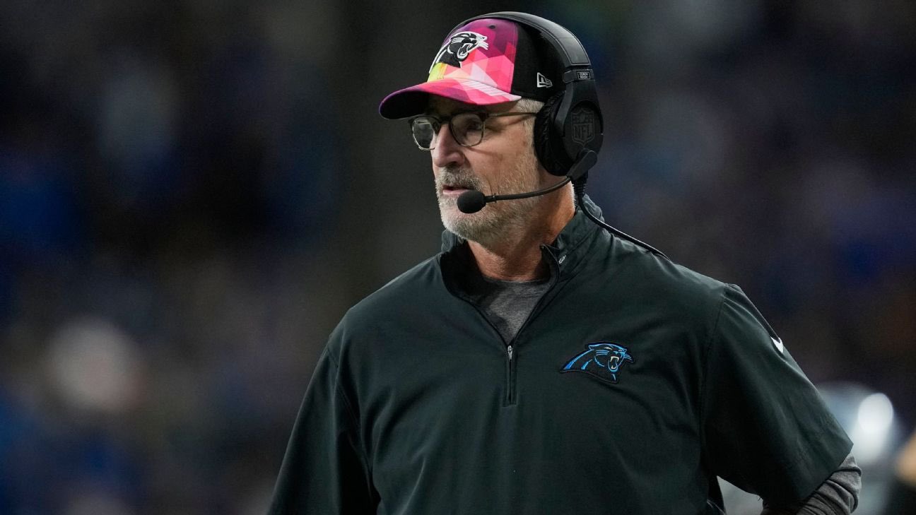 Frank Reich sacked by the Panthers after dismal start of 2023-24 width=