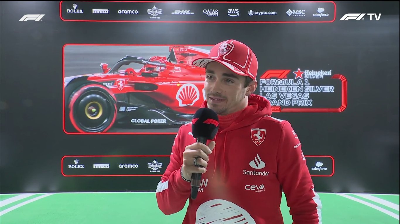 Leclerc takes pole for the Las Vegas Grand Prix