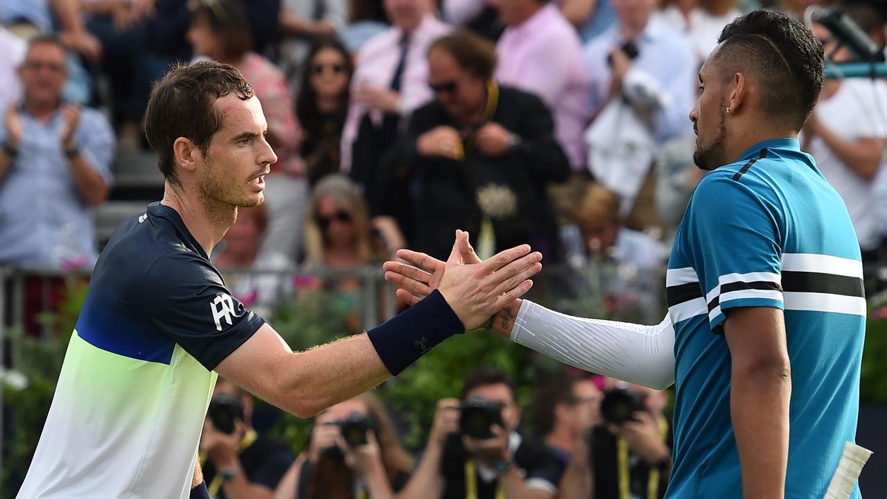 Kyrgios grateful to Andy Murray for helping him with self-harm