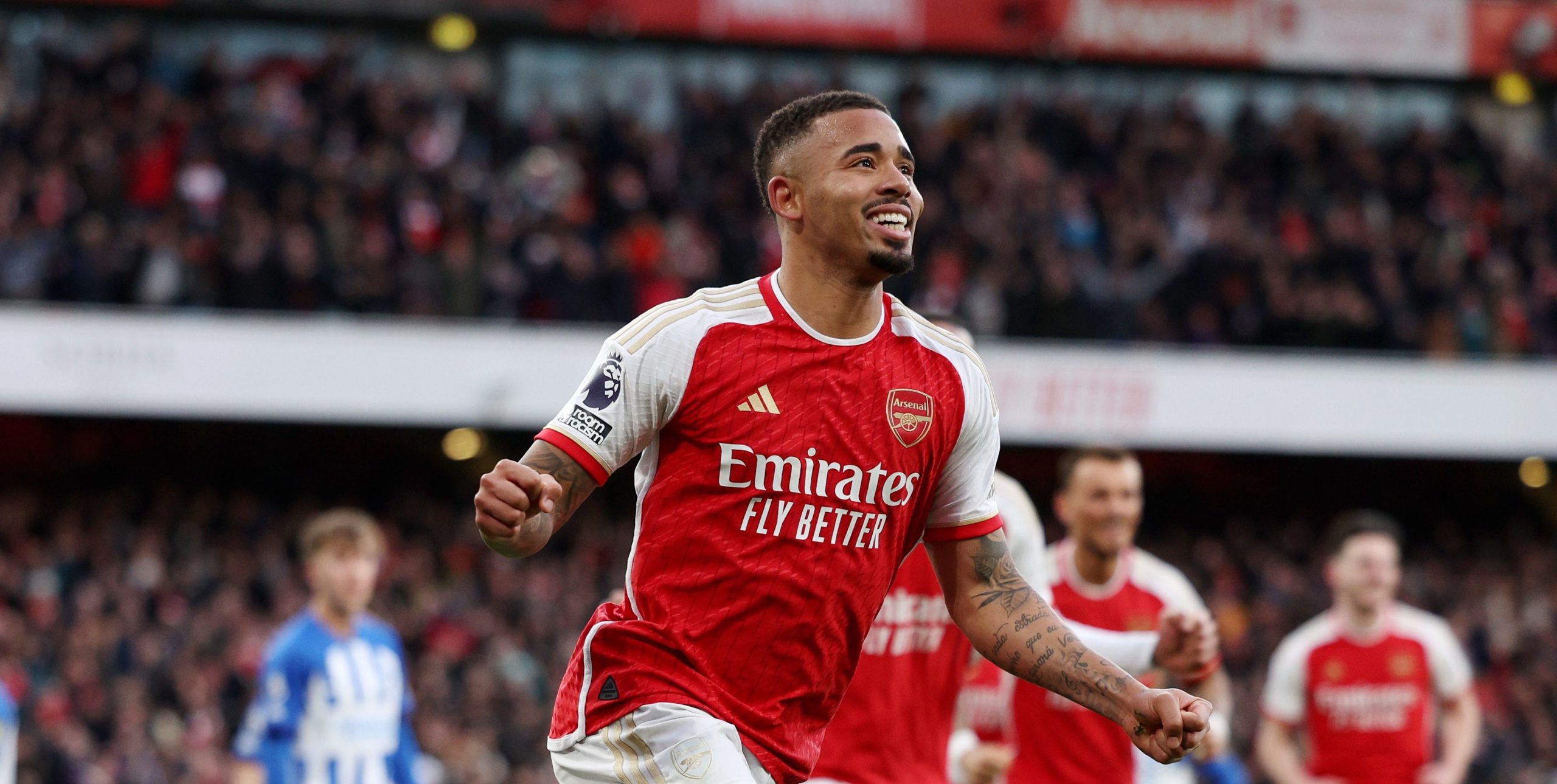 Arsenal beat Brighton 2-0 to top the Premier League