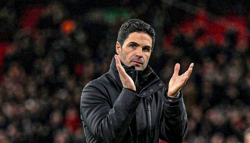 Arteta praises his player for 1-1 draw at Anfield