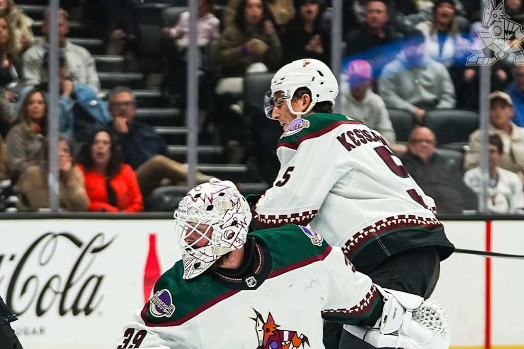 Coyotes finish 2023 with 2-0 victory over Ducks