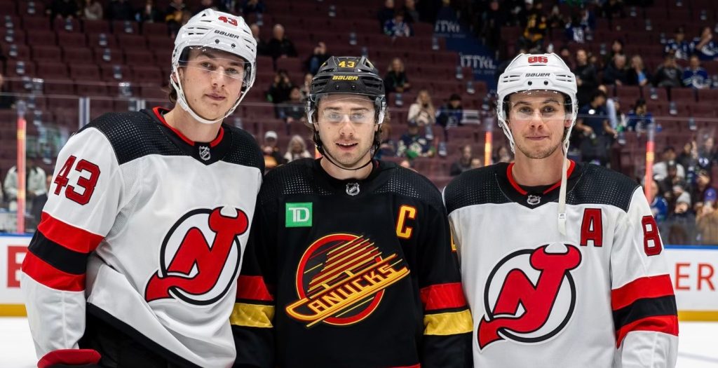 Devils hold off Canucks to win ‘Hughes Bowl’ 6-5