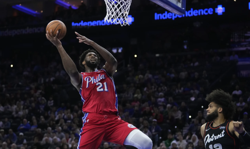 Another Embiid record extends Piston’s fall to 22 straight defeats