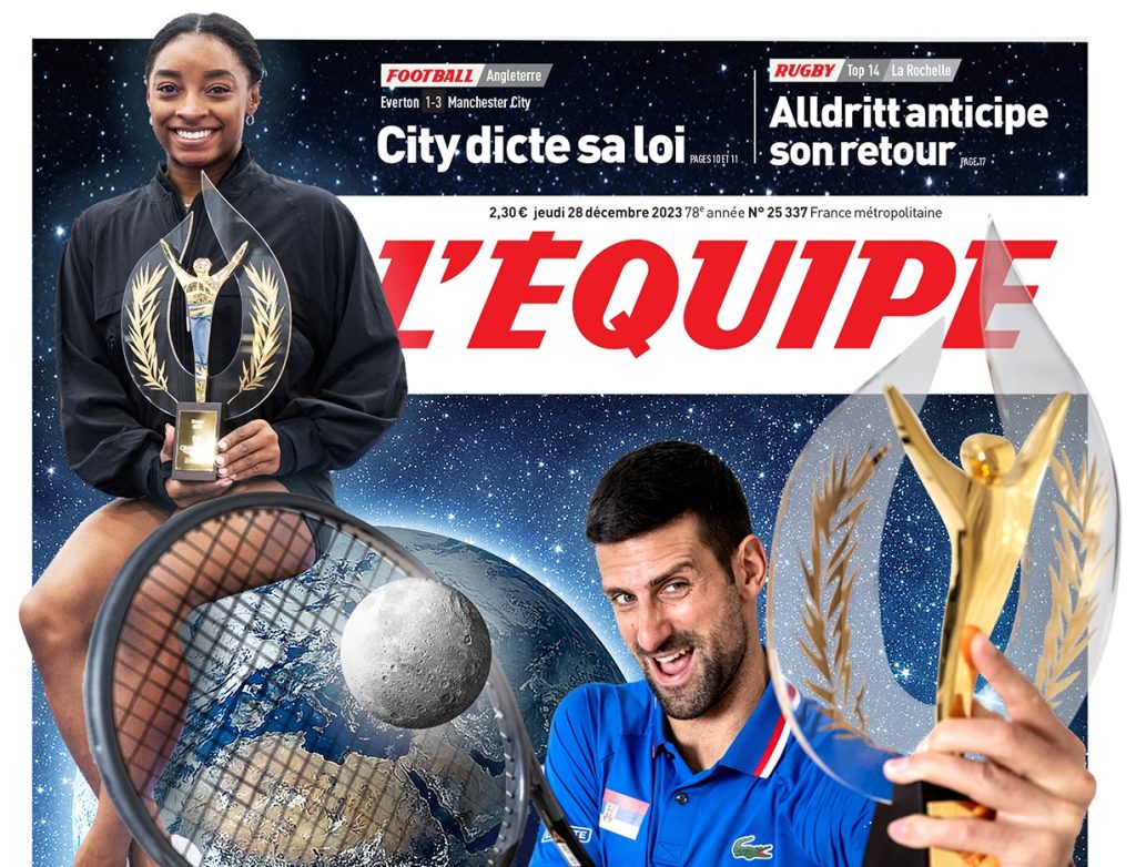 L'Équipe names Djokovic and Biles top athletes for 2023 1