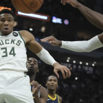 Giannis breaks franchise record with 64 points in Bucks 142-126 win