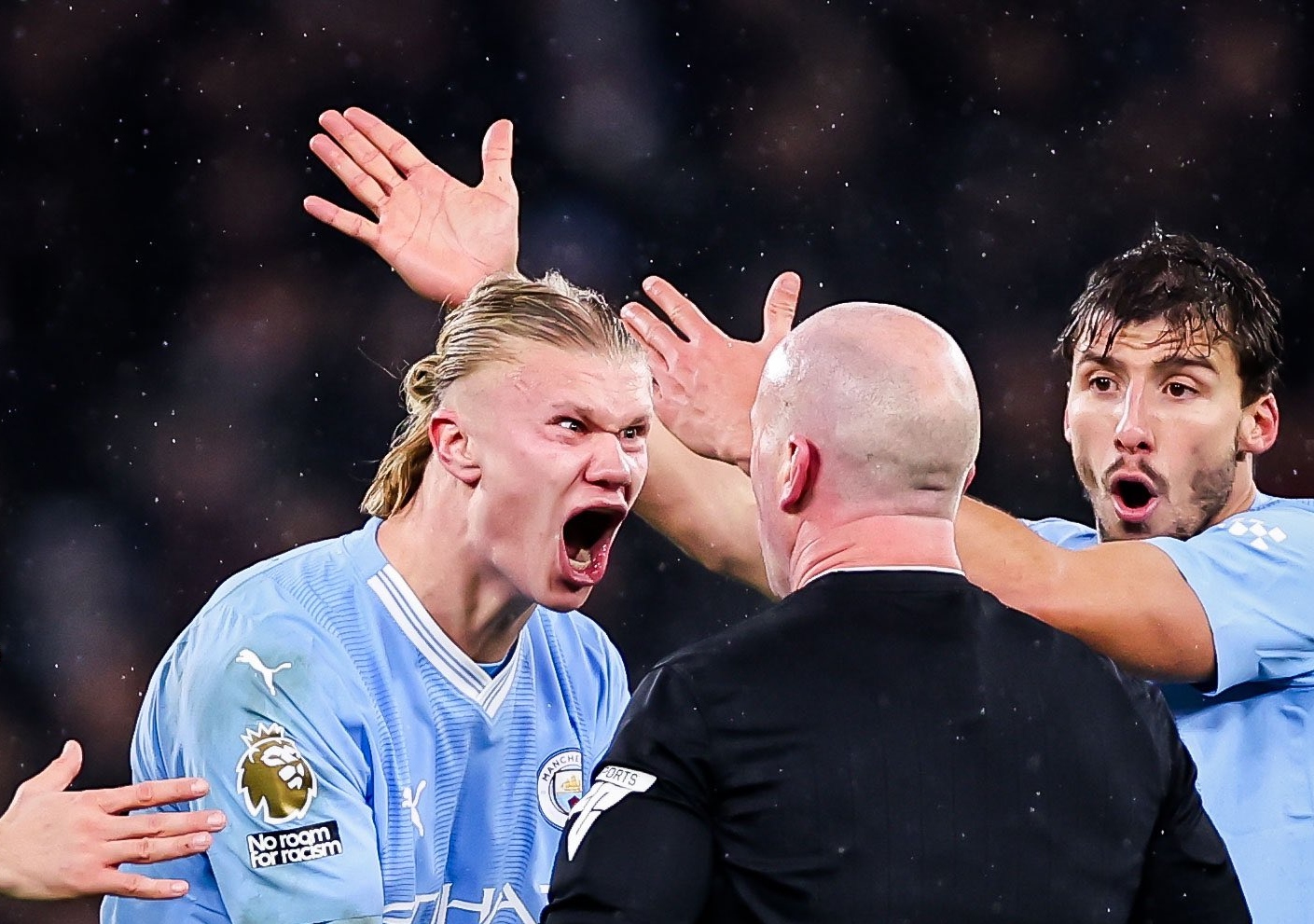 Haaland furious at Simon Hooper after frustrating 3-3 draw with Spurs