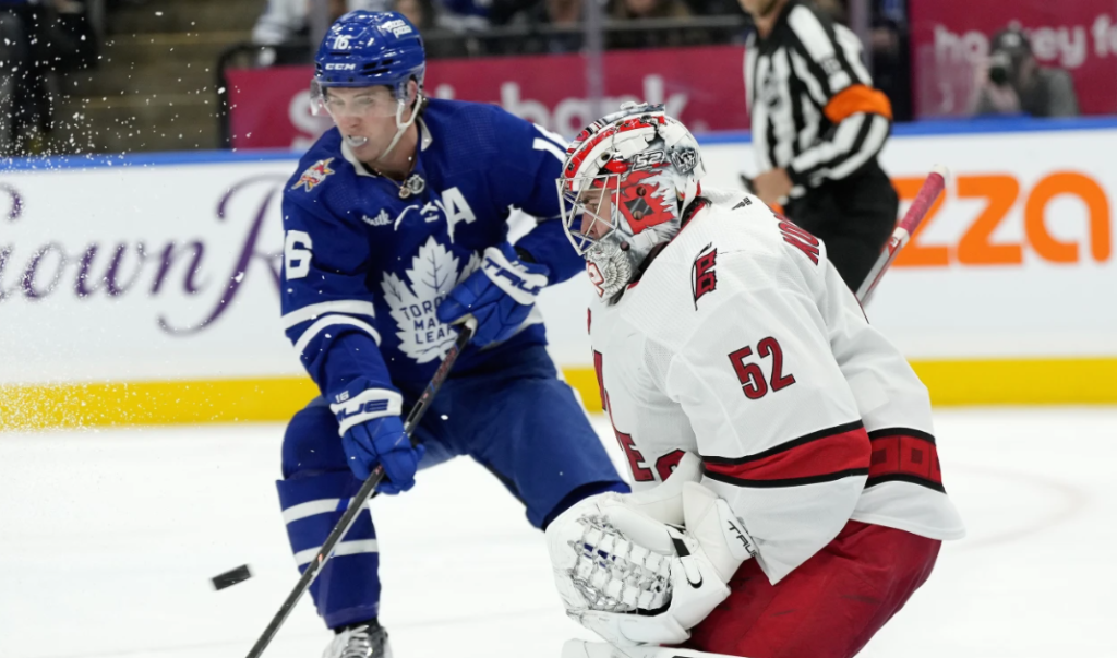 Aho's goal and two assists push Hurricanes to 3-2 win over Leafs 1