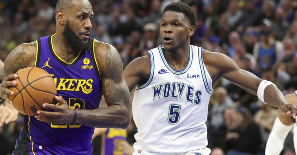 Timberwolves beat Lakers 108-106 on LeBron’s 39th birthday