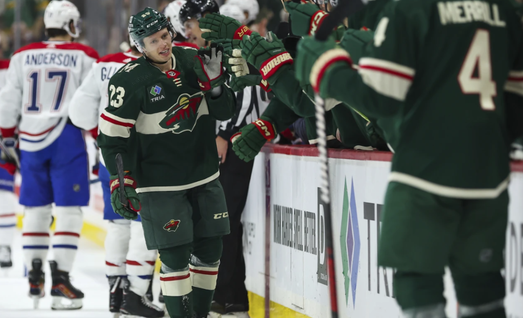 Kaprizov scores 4.9 seconds before the end of OT to hand Wild 4-3 win