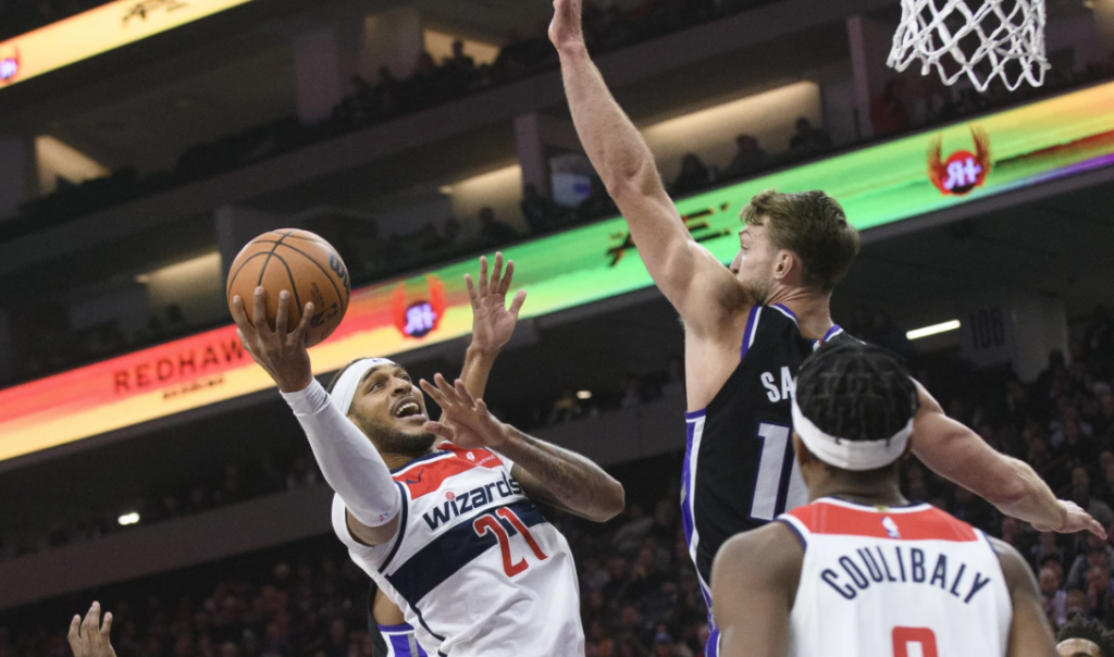 Another triple-double by Sabonis push Kings to 143-131 Wizards win