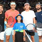 Rafael Nadal returns on court with a defeat
