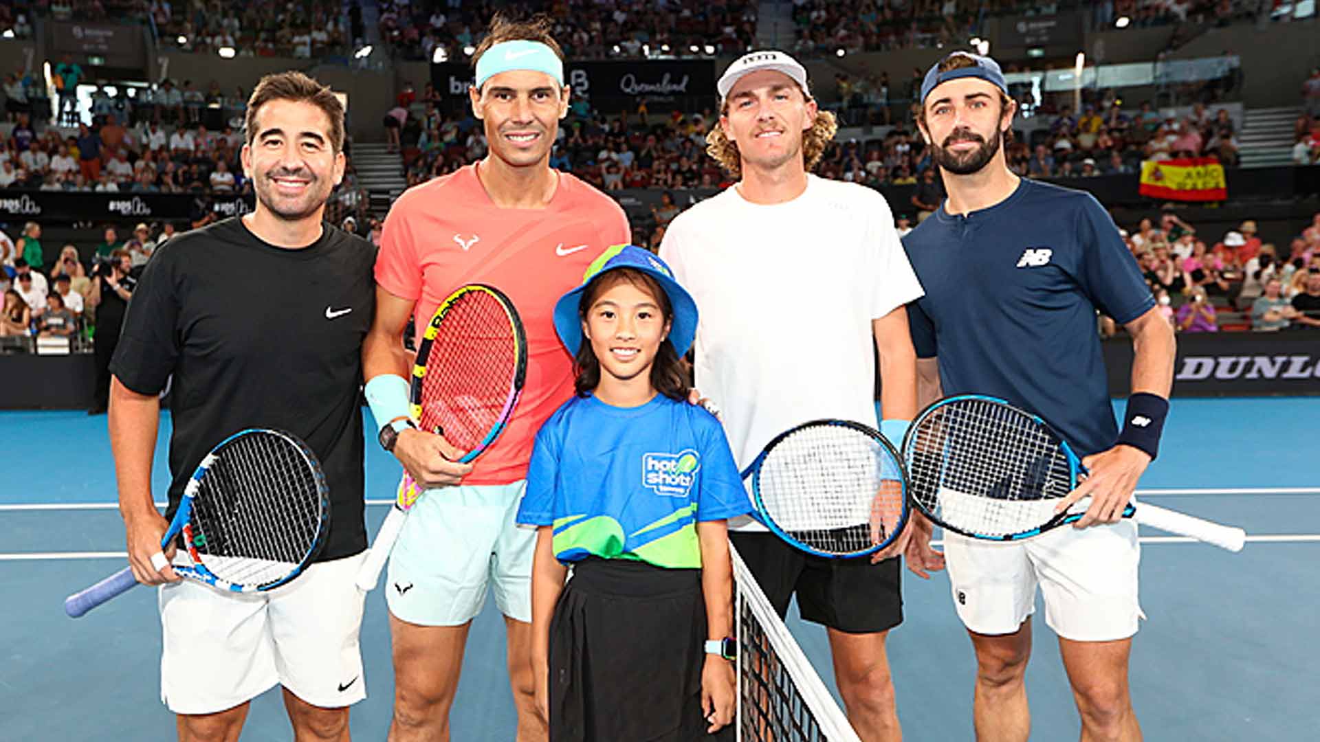 Rafael Nadal returns on court with a defeat