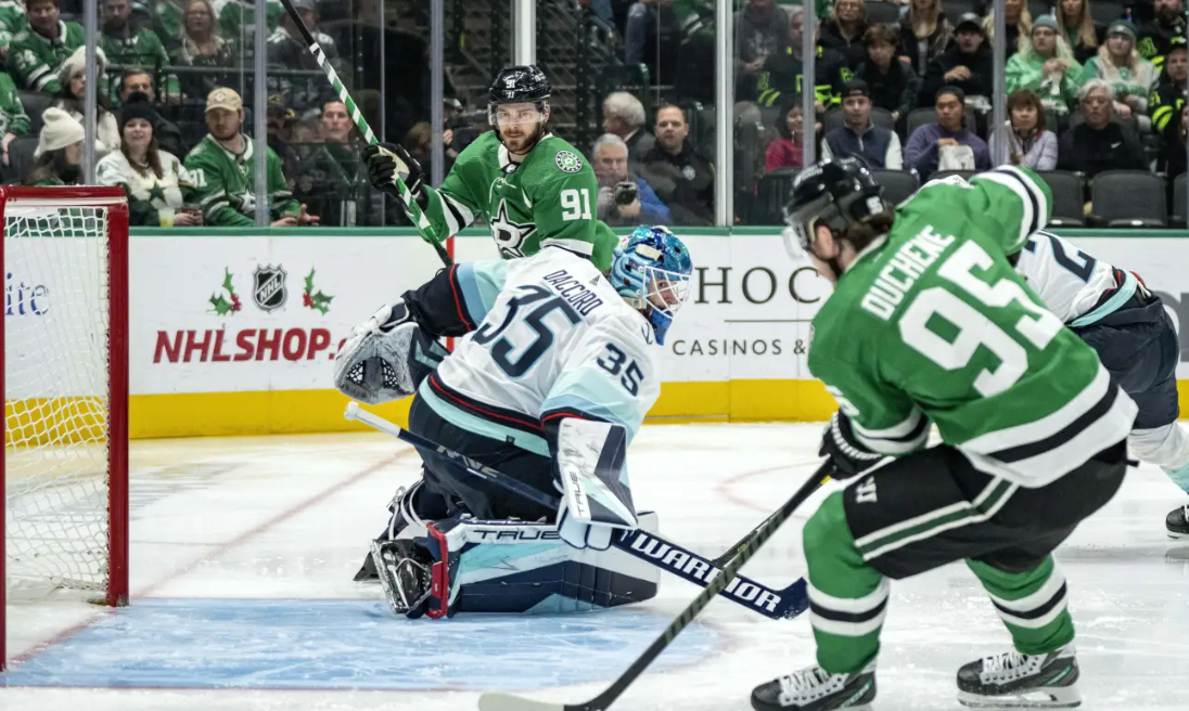 Duchene’s two goals and an assist push Stars for 4-3 win over Kraken