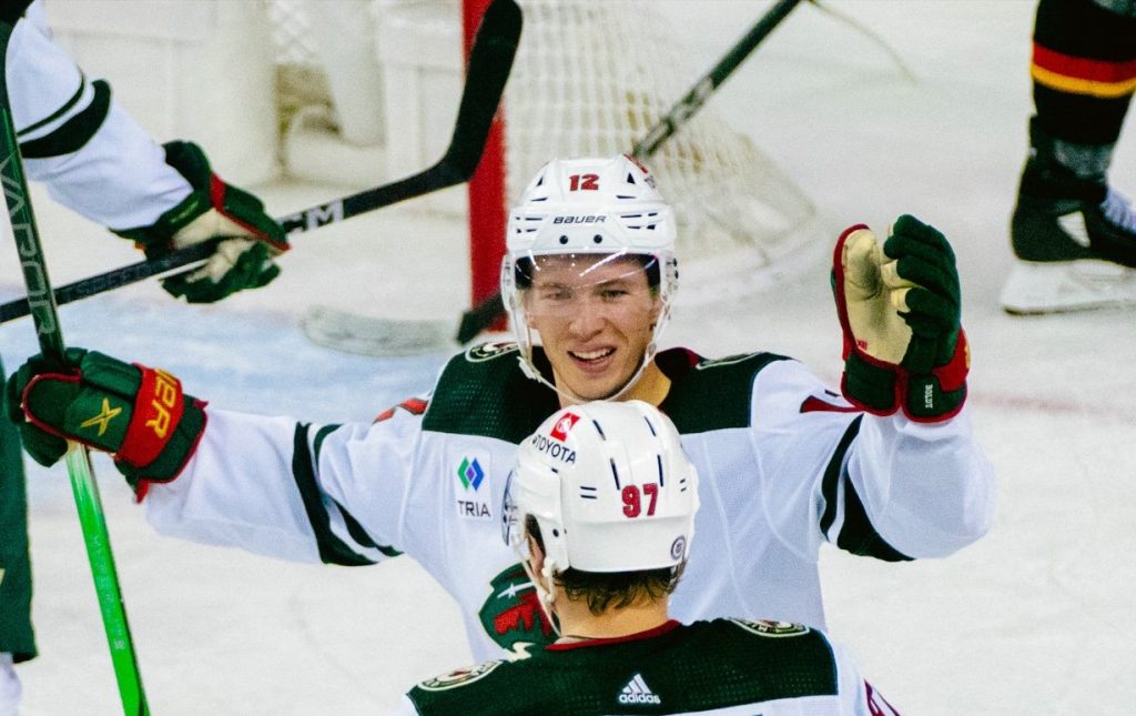 Wild breeze past Flames 5-2 as Matt Boldy shines