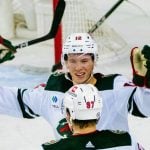 Wild breeze past Flames 5-2 as Matt Boldy shines