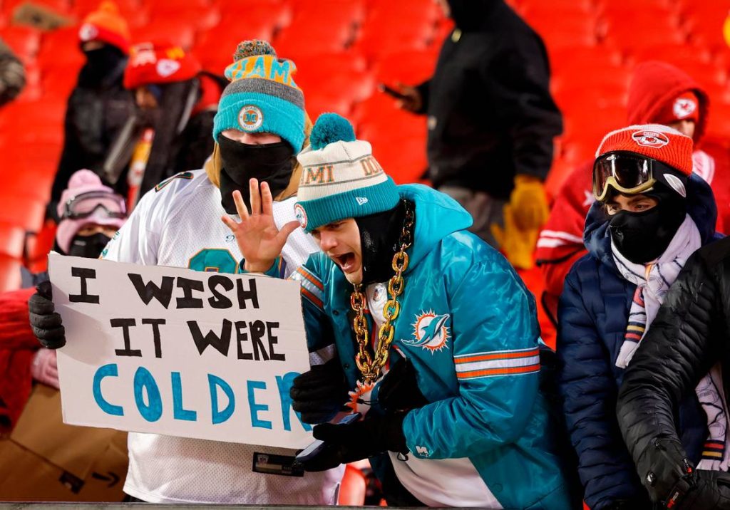 Chiefs – Dolphins ranks 4th coldest in NFL history