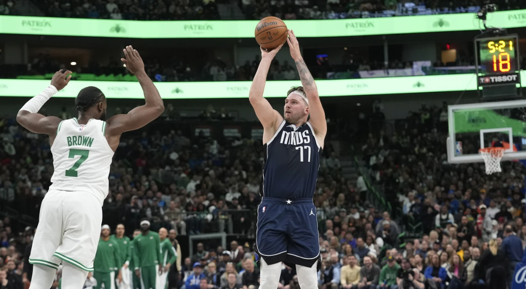 Doncic’s triple-double not enough as Celtics beat Mavs 119-110