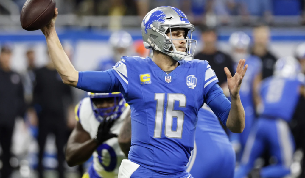 Goff leads Lions to first playoff win in 32 years, beating Rams 24-23