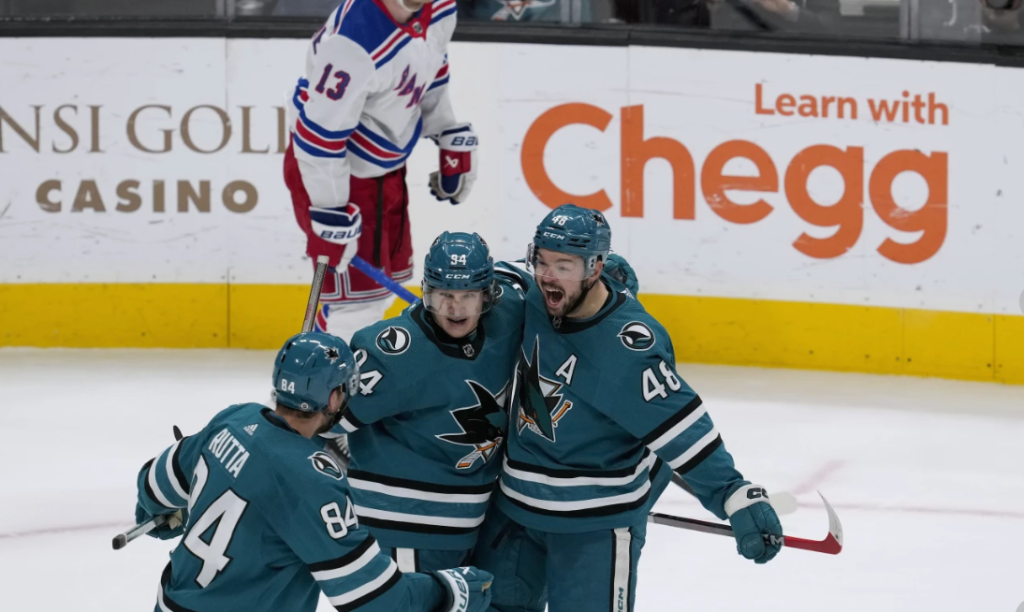 Hertl OT winner sends Sharks past Rangers 3-2