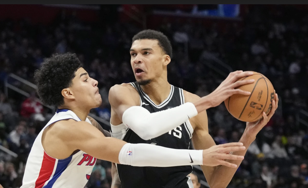 Wembanyama gets first triple-double in Spurs 130-108 win over Pistons