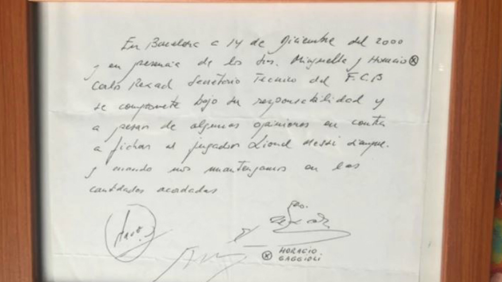 Legendary napkin from Messi’s signing with Barcelona goes to auction