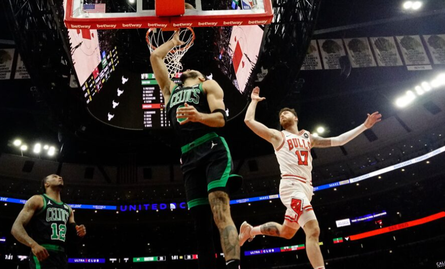 Celtics go nine games unbeaten, winning 124-113 against Bulls