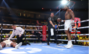 Joshua put out the lights for Ngannou with 2nd round knock out 22