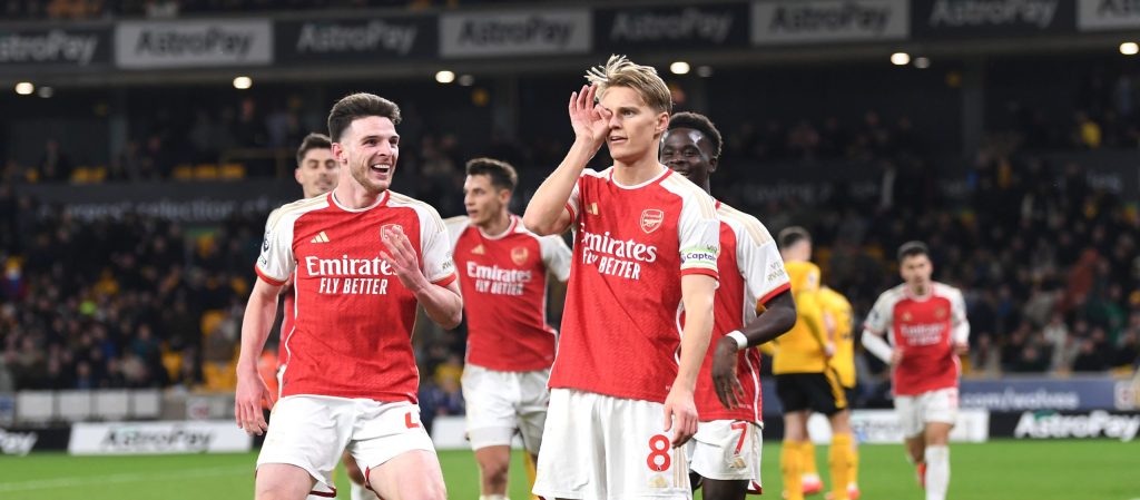 Arsenal beat Wolves 2-0 at Molineux to top Premier League 16