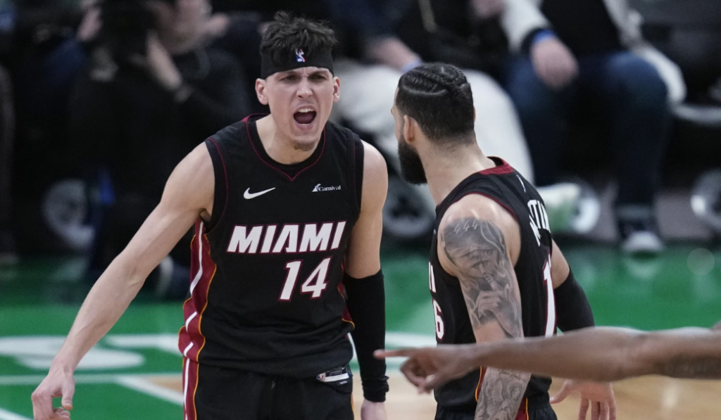 Heat's record-breaking 23 3-pointers tie the series with Boston 7
