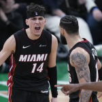 Heat’s record-breaking 23 3-pointers tie the series with Boston