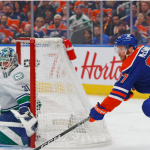 Oilers level series vs. Canucks with last-minute goal from Bouchard