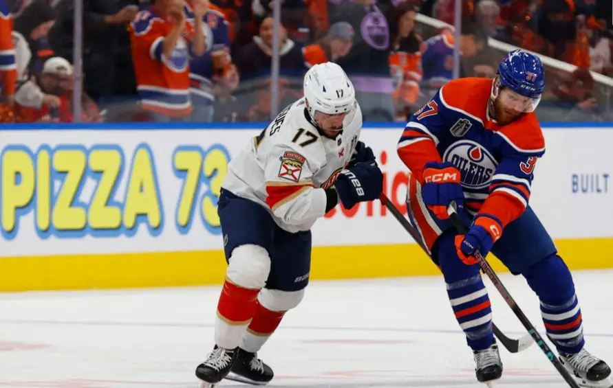 Oilers trash Panthers 8-1 to stay alive in Final series 1