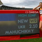 Ukraina’s Yaroslava Mahuchikh breaks women’s high jump world record