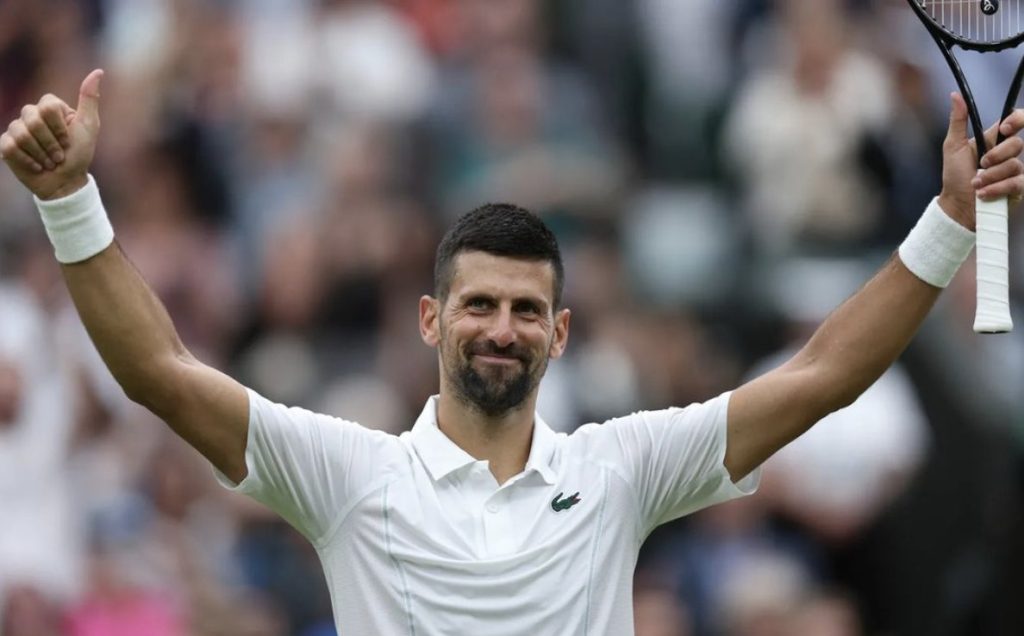 Nole with harder than expected win vs. Fearnley at Wimbledon 2