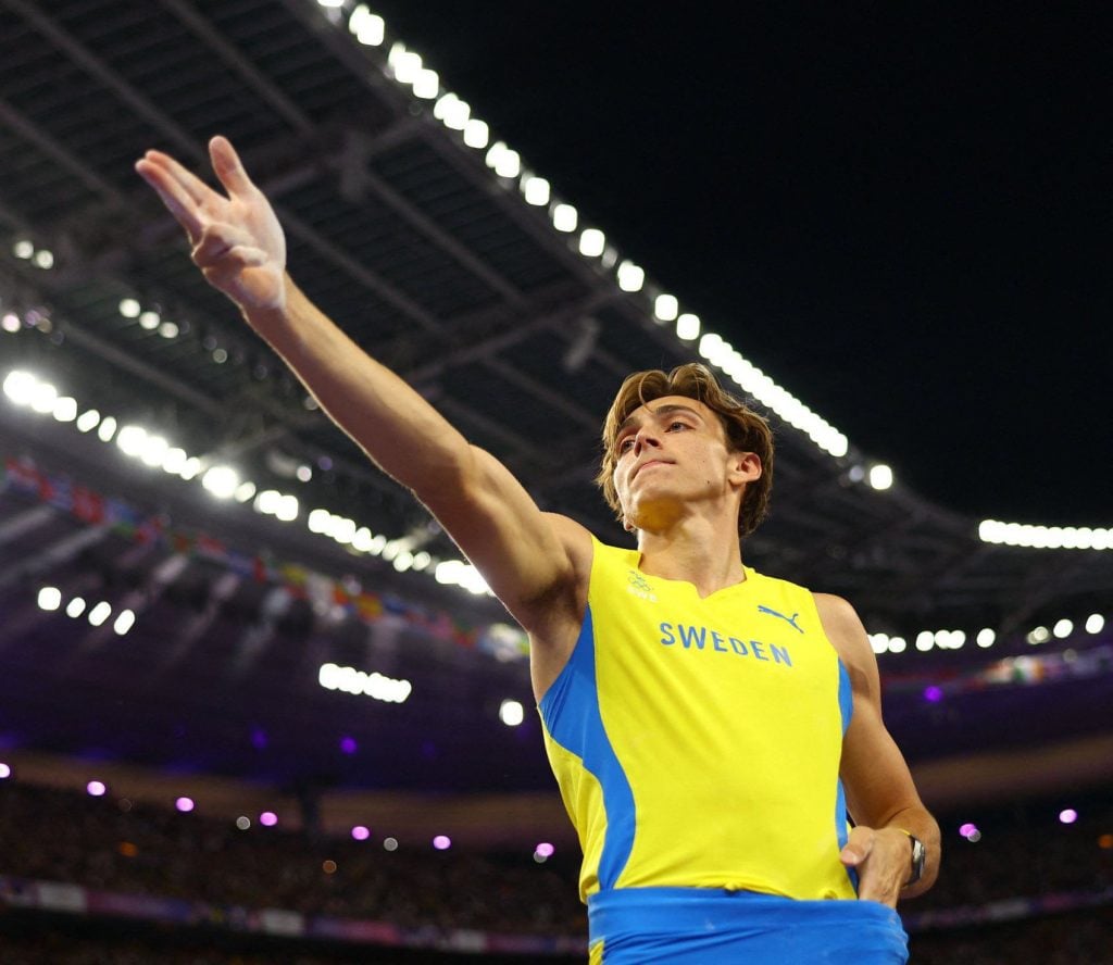 Duplantis breaks pole vault world record to secure the gold medal