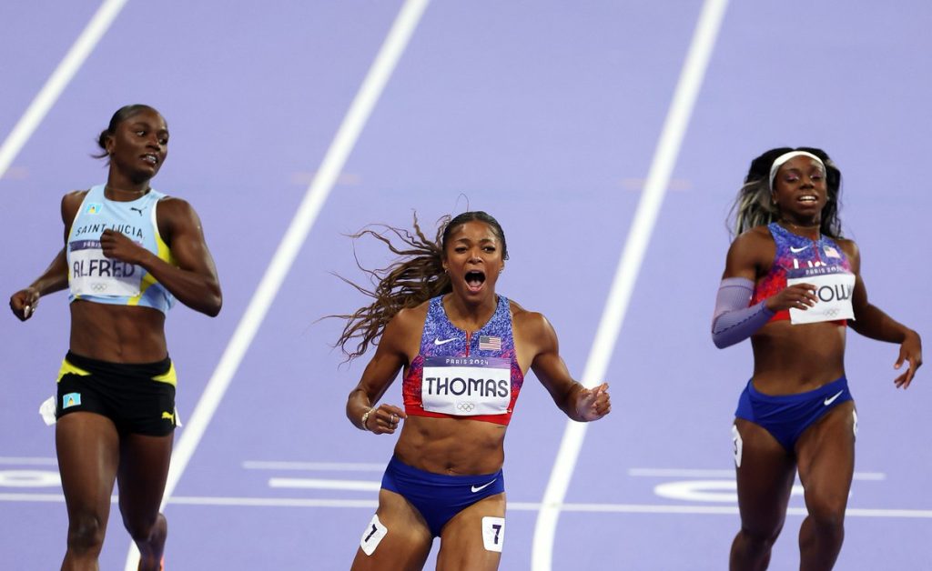 American Gabby Thomas wins 200m title in Paris 1