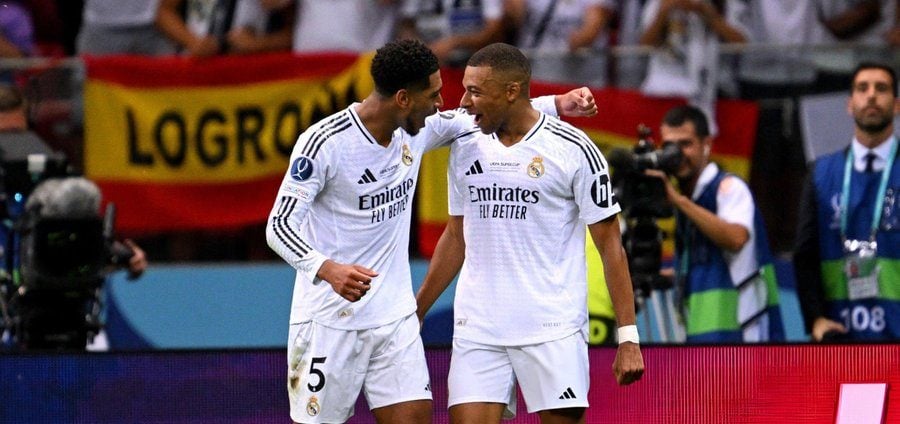 Real win the UEFA Super Cup vs. Atalanta in Mbappe’s debut