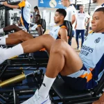 Mbappe joins Real Madrid for his first training session