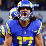 Rams wide receiver Nacua week-to-week with a knee problem