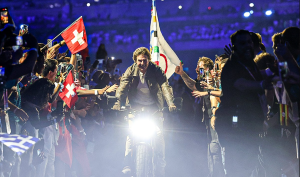 Tom Cruise gets the torch for LA 2028 in Paris closing ceremony