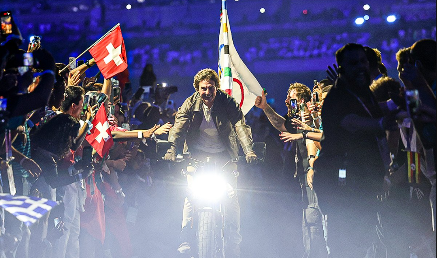 Tom Cruise gets the torch for LA 2028 in Paris closing ceremony