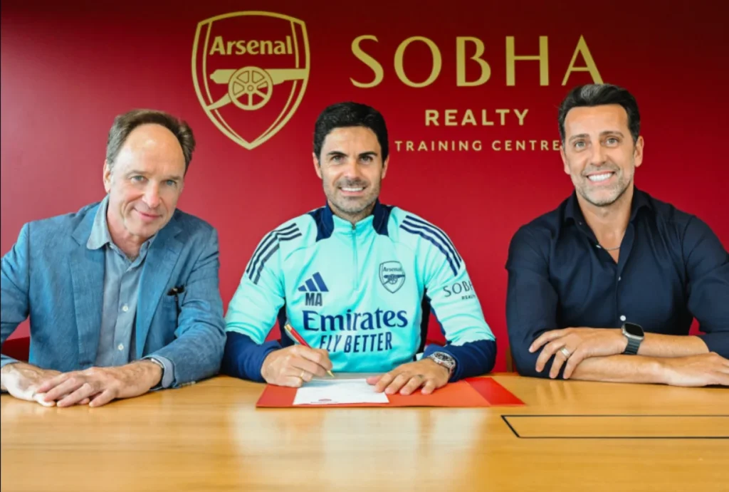 Official: Arteta signs new Arsenal deal through 2027