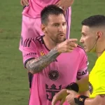 Lionel Messi lose his nerves against the referee vs Charlotte