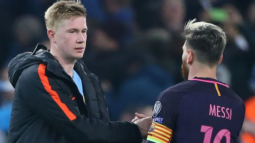 lionel messi kevin de bruyne