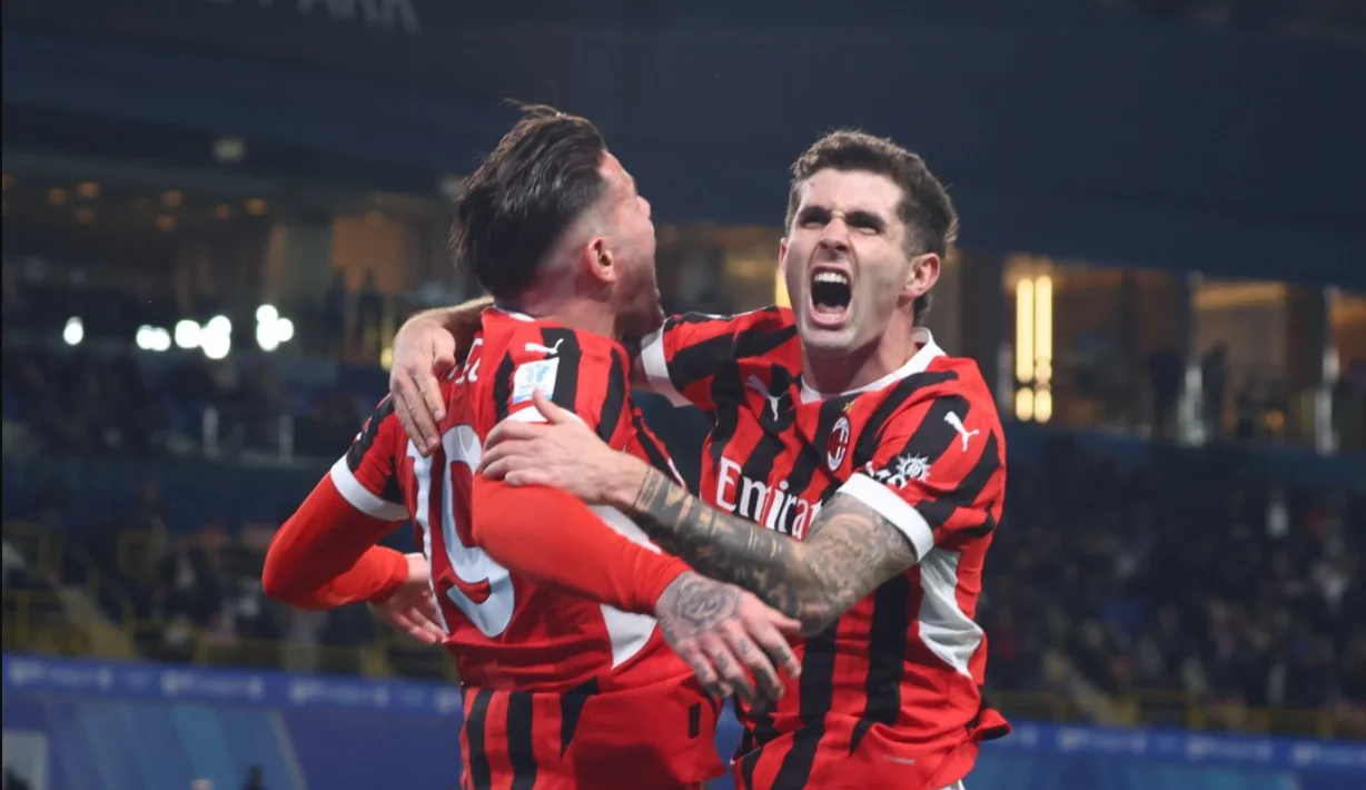 AC Milan come back from 0-2 down to beat Inter in Super Cup final