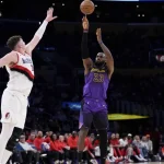 Lakers beats Blazers 114-106 for sixth win in eight games