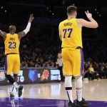 Luka Doncic makes winning Lakers debut in victory over Jazz