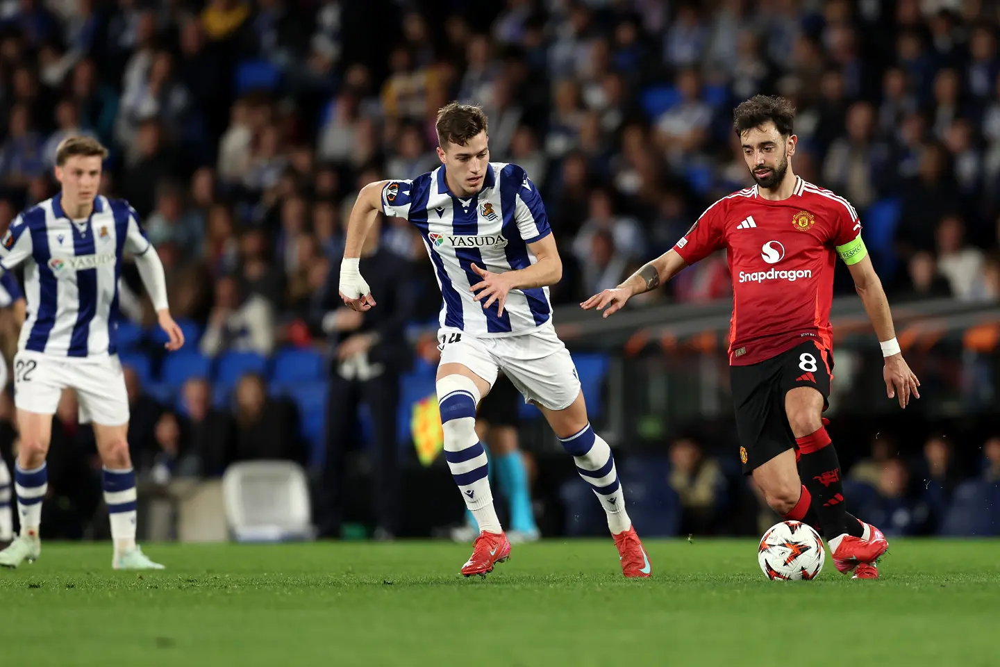 Real Sociedad and Man United draw 1-1 in San Sebastian